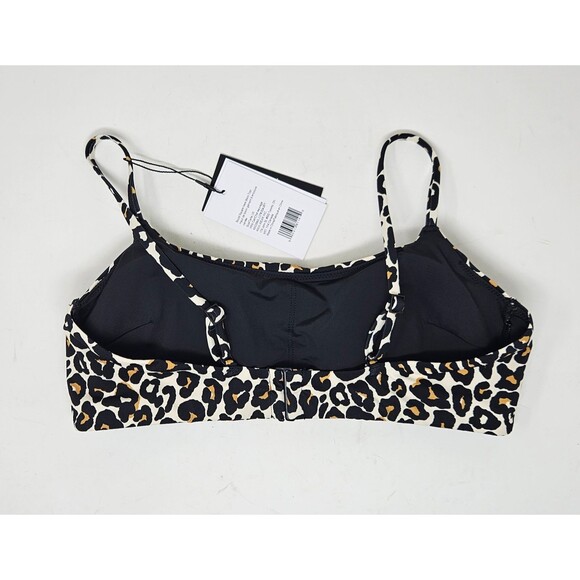 KNIX Sculpt Square Neck Bikini Top Leopard Print Large Supportive UPF Protection - Picture 2 of 8